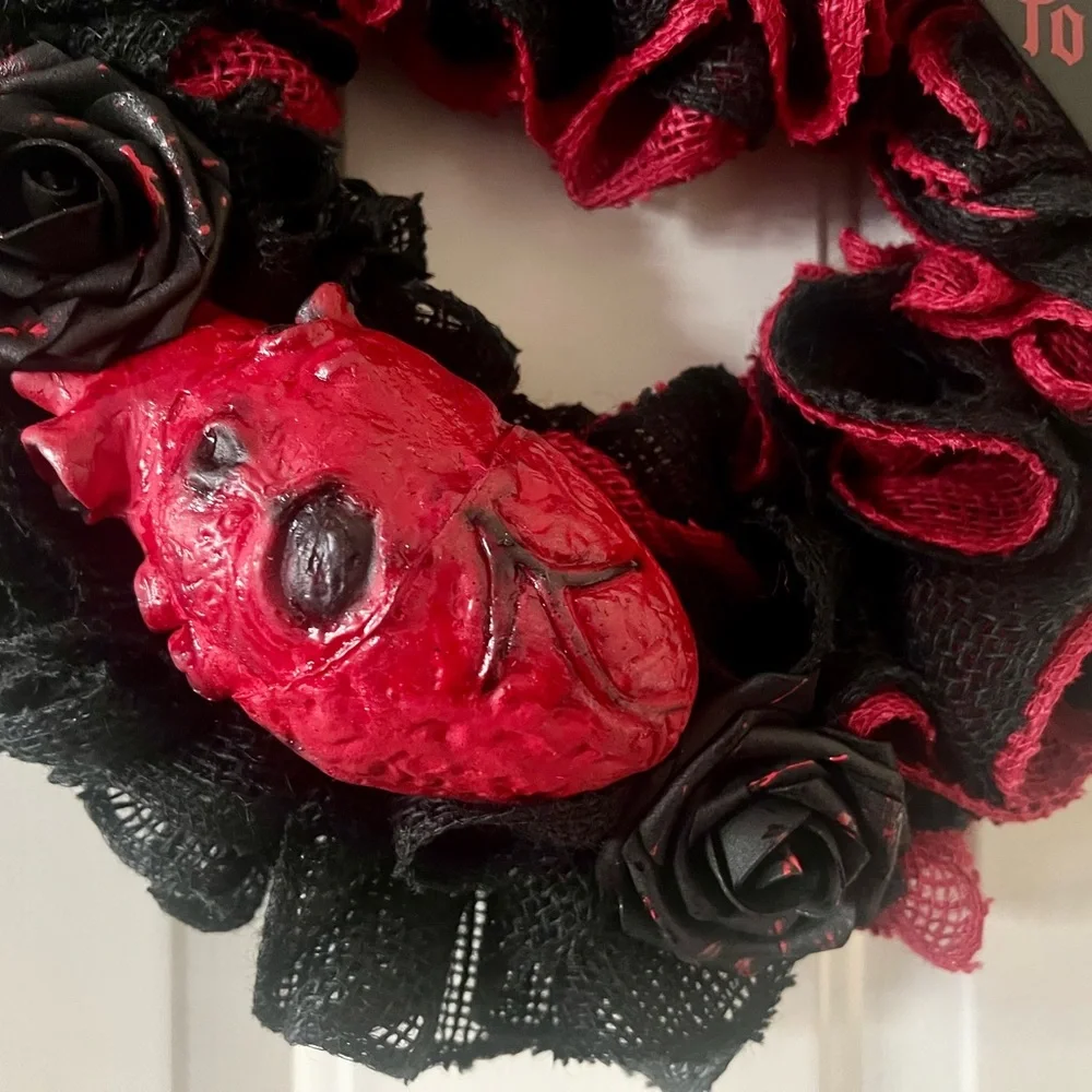 Valentine’s Day Valloween Gothic Wreath